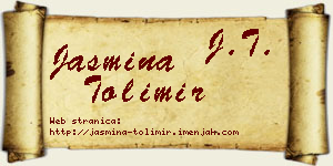 Jasmina Tolimir vizit kartica